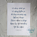 "Let Nothing Disturb You" – Prayer by St Teresa of Ávila – Foiled Print