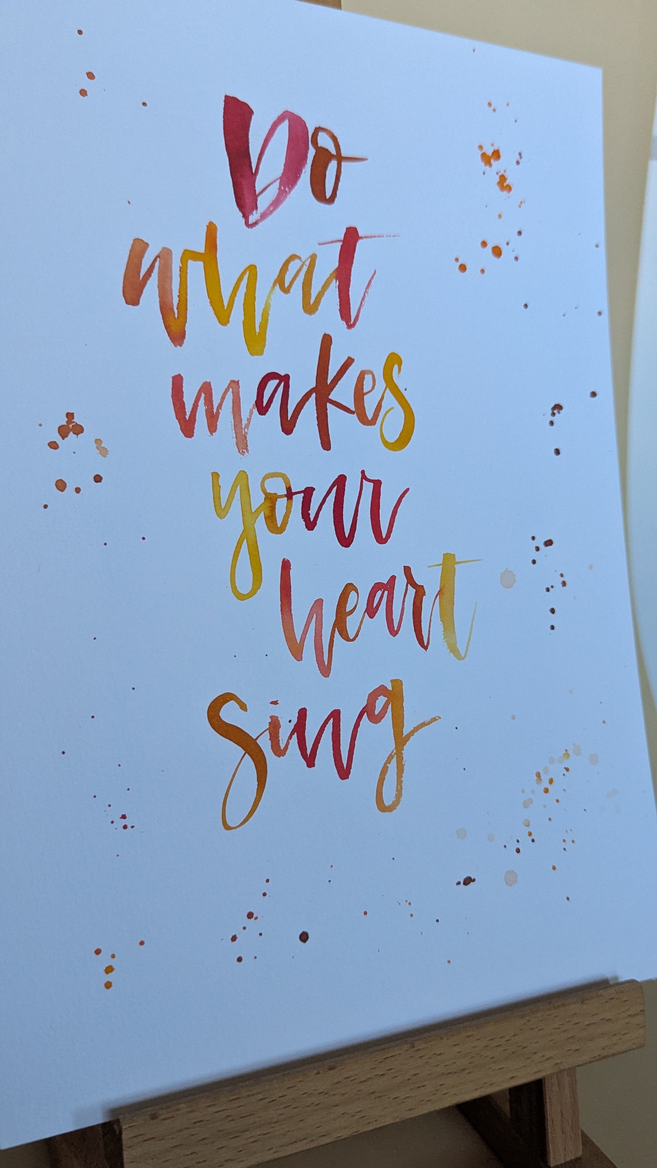 Do what makes your heart sing (A4)