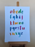 Alphabet – Rainbow Print Lower-case (A4)
