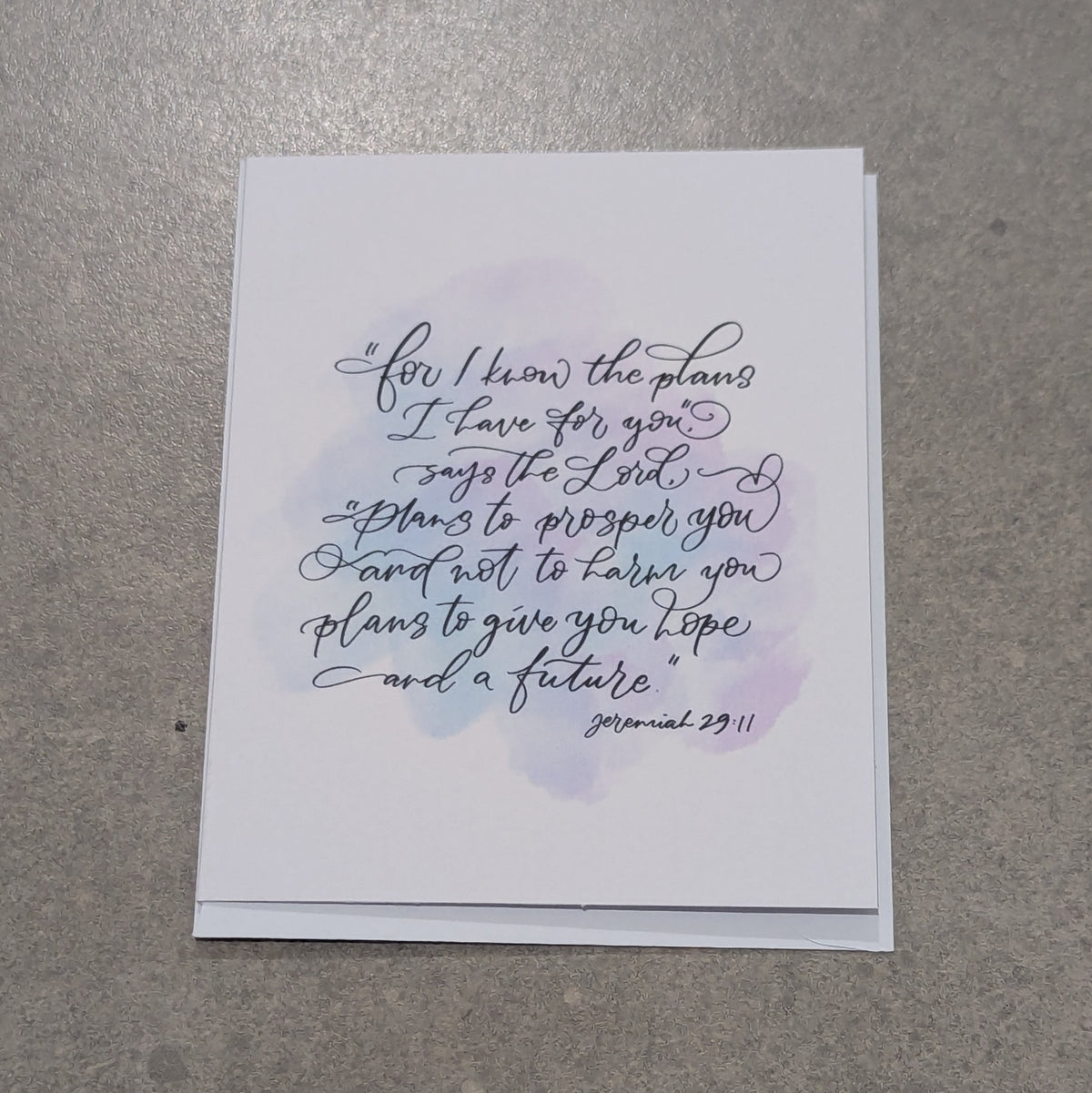 Jeremiah 29:11 - Purple Background