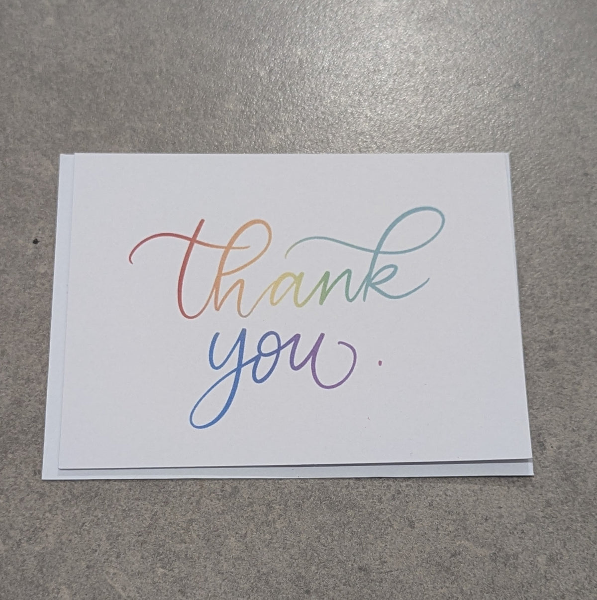 Thank You - Rainbow Greeting Card