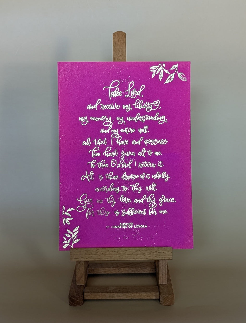 Suscipe – Foiled Print