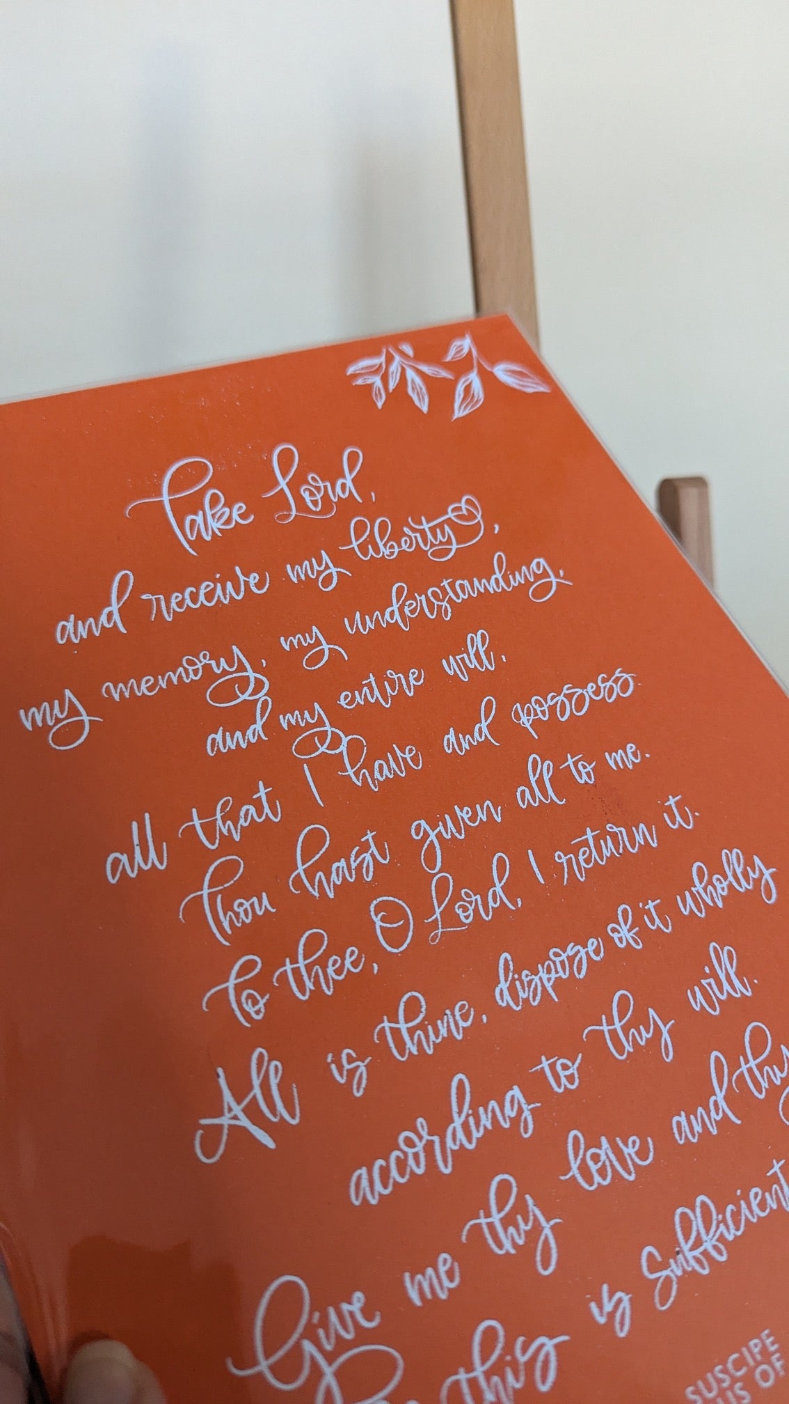 Suscipe – Foiled Print