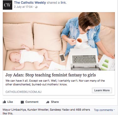 Time to stop teaching feminist fantasy | The Catholic Weekly | Column